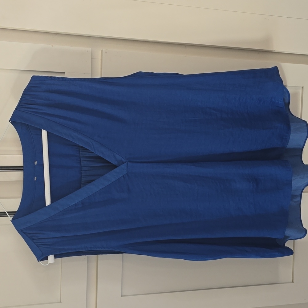 Elegant Blue Sleeveless Top